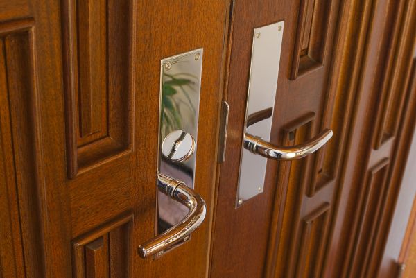 Mahogany Door Installation